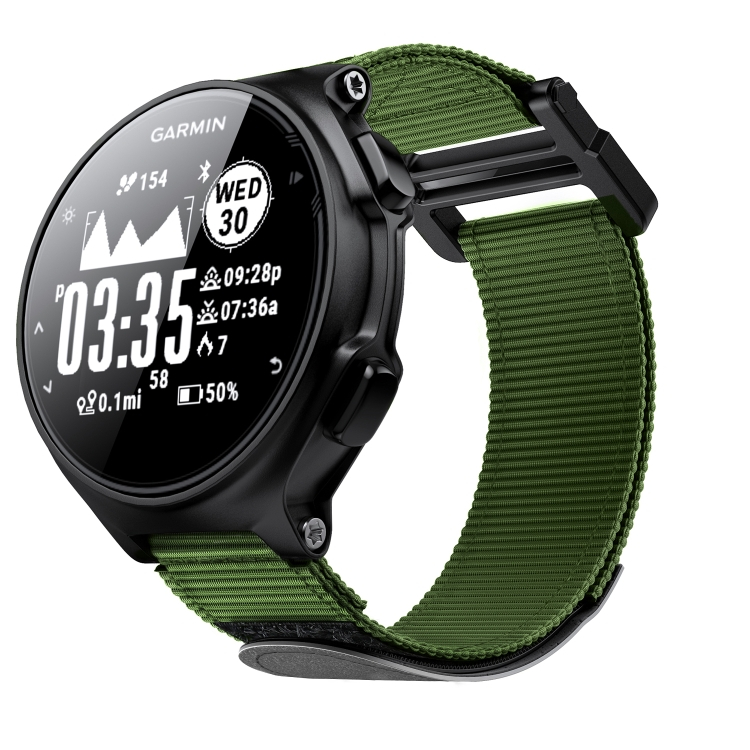 NYLON szíj Garmin Forerunner 735XT zöld akciós termékkép 1