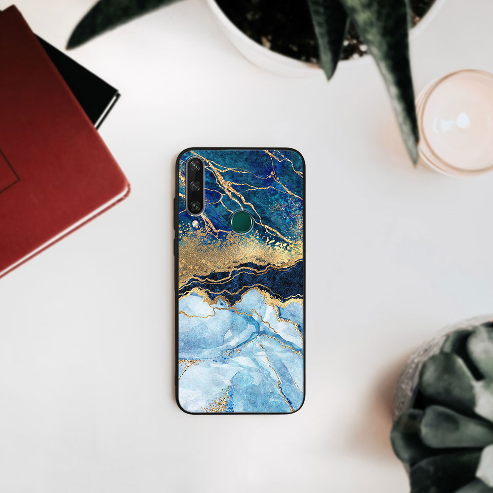 PROTEMIO MY ART Védőtok Huawei Y6p BLUE MARBLE (141) termék 2. képe
