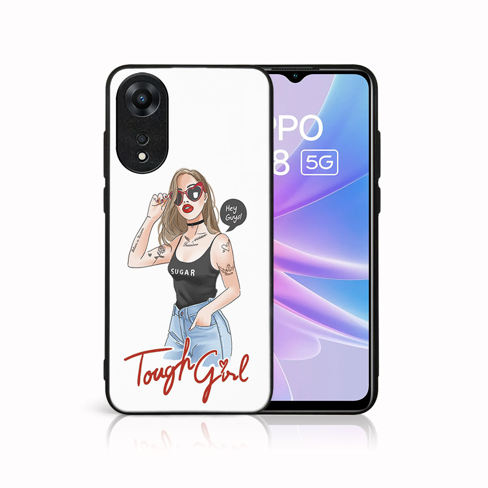 MY ART Védőburkolat: Oppo A78 5G TOUGH GIRL (131) akciós termékkép 1