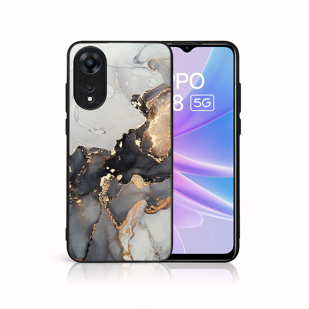 MY ART Védőburkolat a Oppo-hoz A78 5G GREY MARBLE (140) akciós termékkép 1
