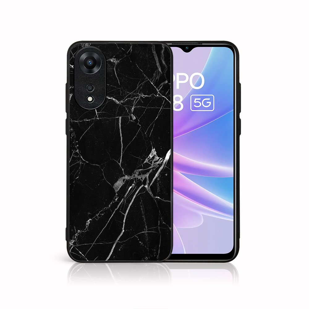 MY ART Védőburkolat: Oppo A78 5G BLACK MARBLE (142) akciós termékkép 1