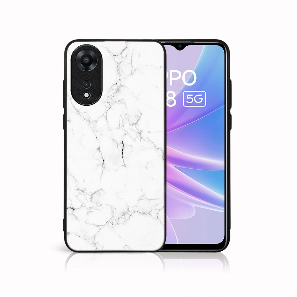 MY ART Védőburkolat: Oppo A78 5G WHITE MARBLE (144) akciós termékkép 1