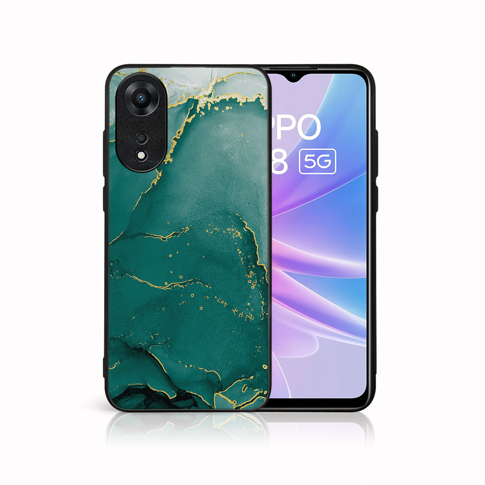 MY ART Védőburkolat: Oppo A78 5G GREEN MARBLE (145) akciós termékkép 1