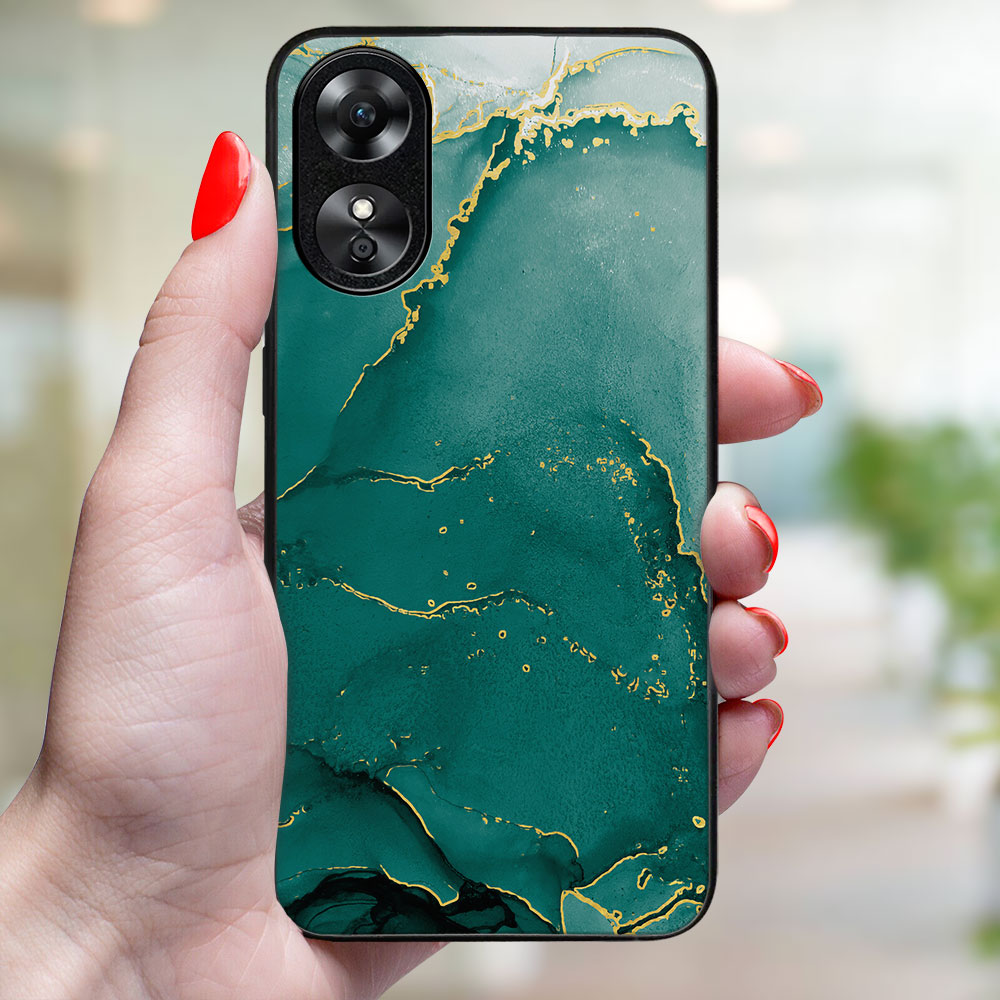 MY ART Védőburkolat a Oppo-hoz A38 GREEN MARBLE (145) termék 2. képe