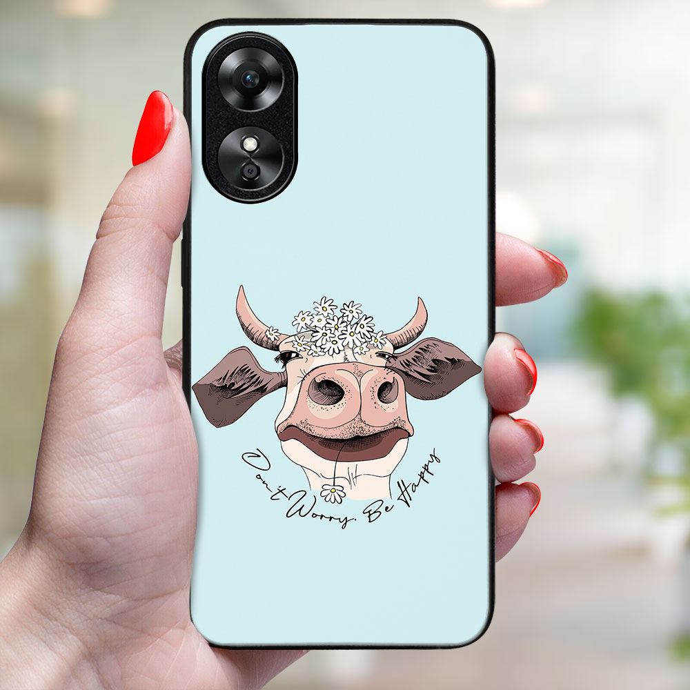 MY ART Védőburkolat a Oppo-hoz A38 HAPPY COW (181) termék 2. képe