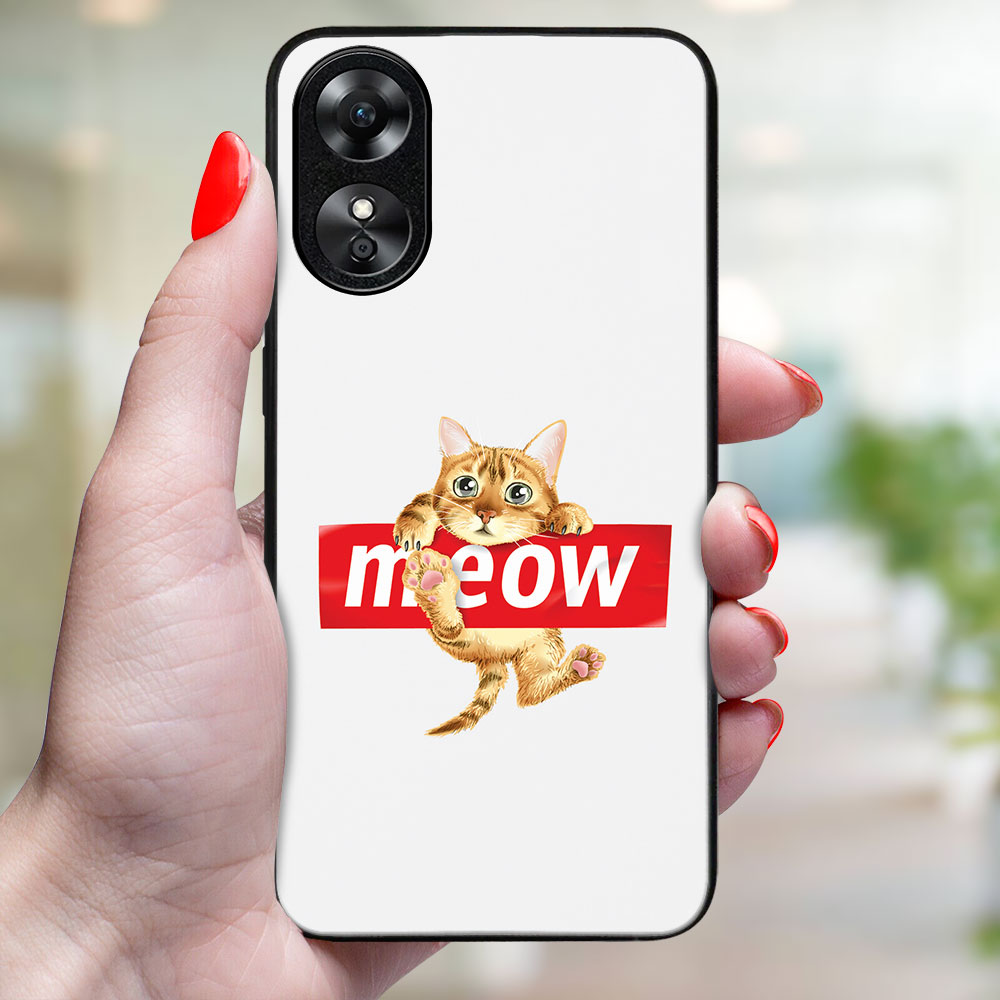 MY ART Védőburkolat Oppo-hoz A38 MEOW (183) termék 2. képe