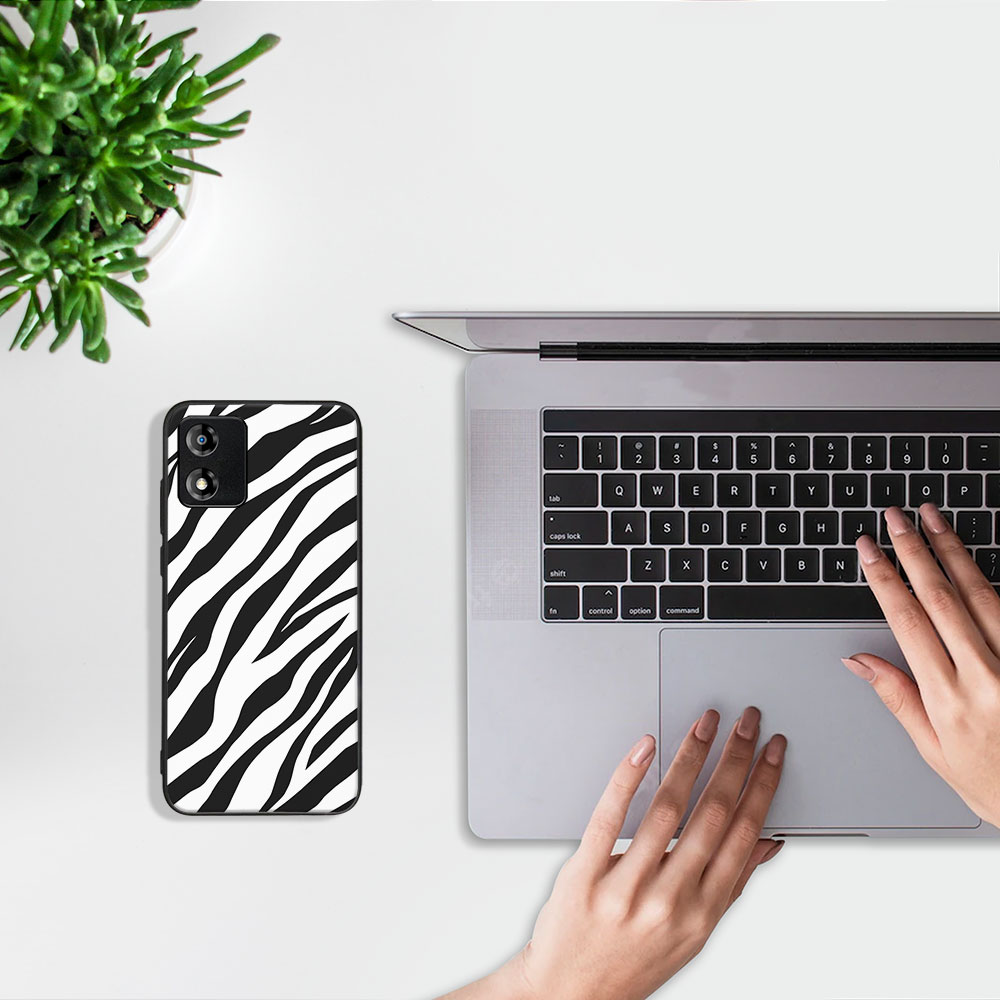 MY ART Védőburkolat Motorola Moto E13 ZEBRA (237) számára termék 2. képe