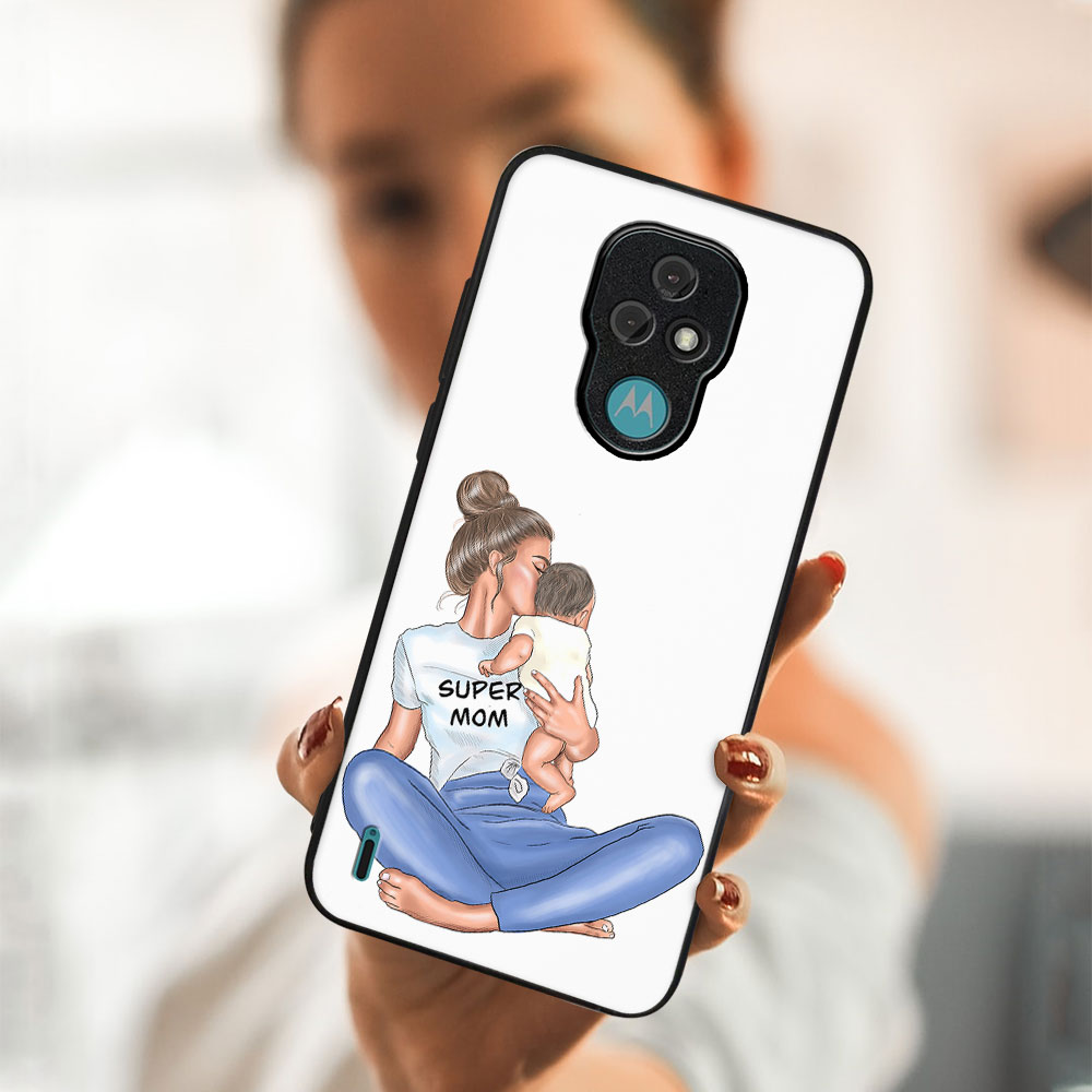 PROTEMIO MY ART Védőtok Motorola Moto E7 SUPERMOM (112) termék 2. képe