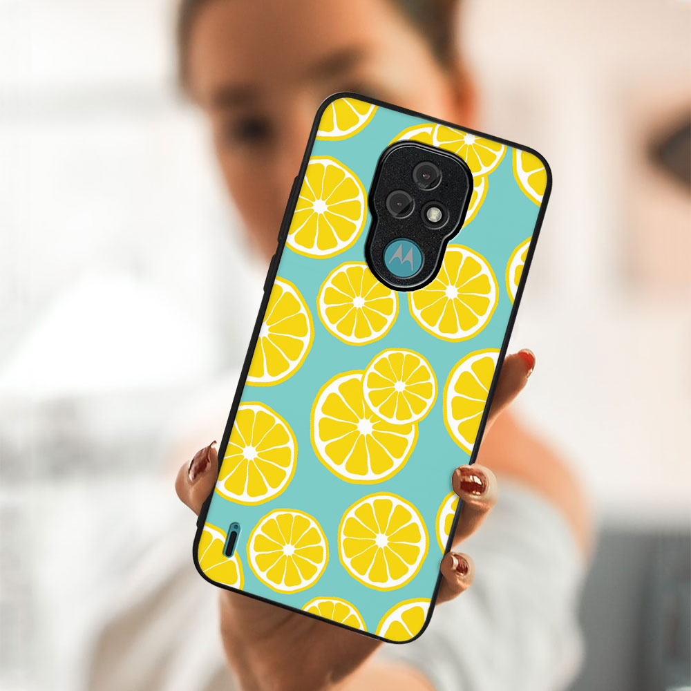 PROTEMIO MY ART Védőtok Motorola Moto E7 LEMON (121) készülékhez termék 2. képe