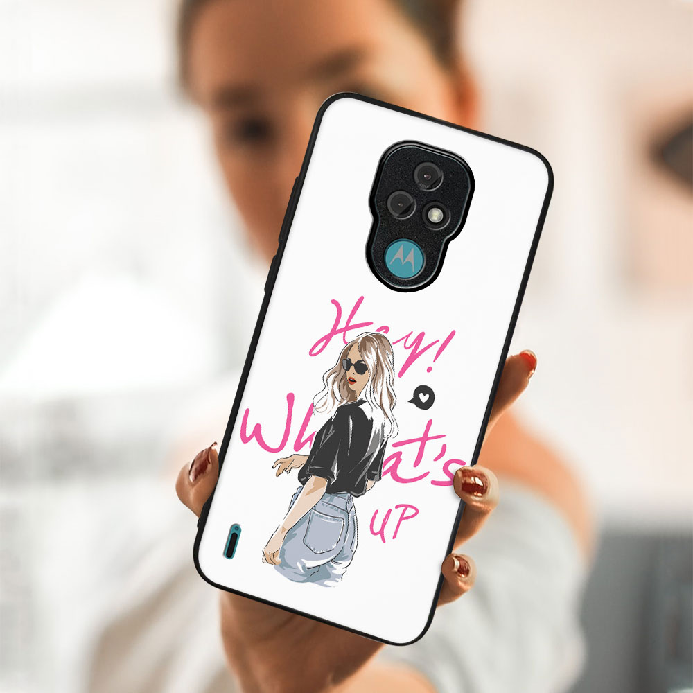 PROTEMIO MY ART Védőtok Motorola Moto E7 WHATSUP (132) készülékhez termék 2. képe