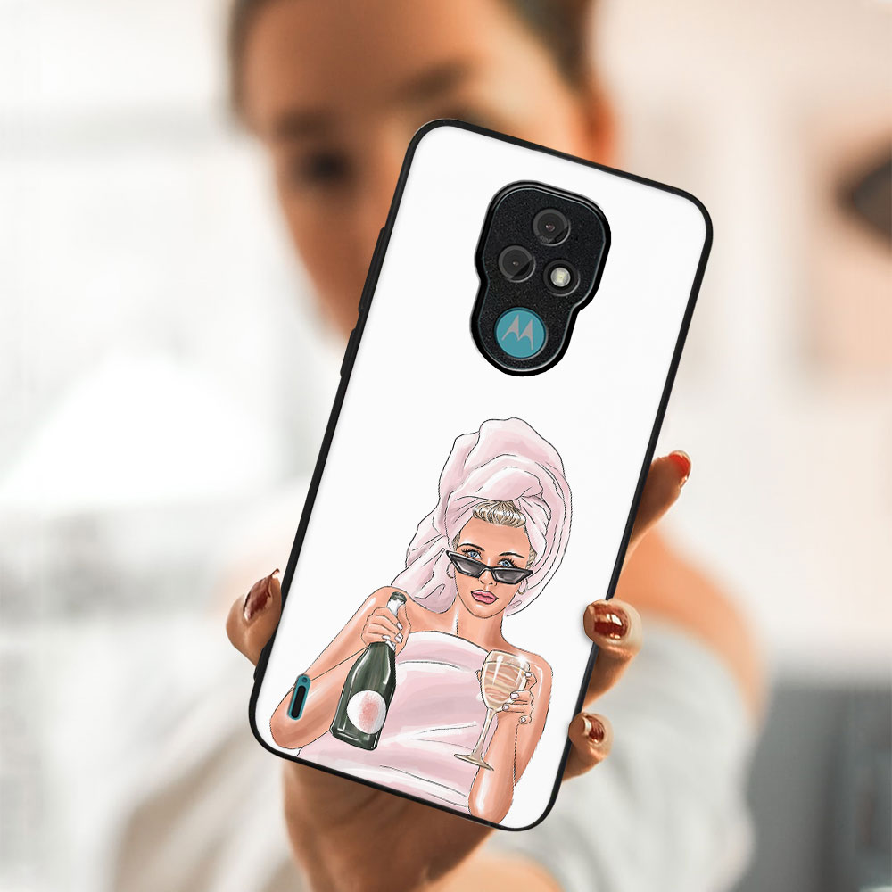 PROTEMIO MY ART Védőtok Motorola Moto E7 CHAMPAGNE (134) termék 2. képe