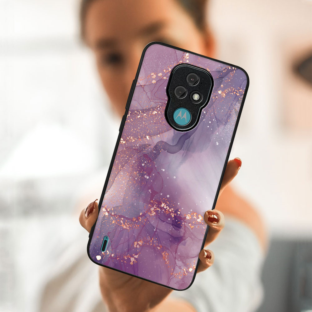 PROTEMIO MY ART Védőtok Motorola Moto E7 PURPLE (148) termék 2. képe