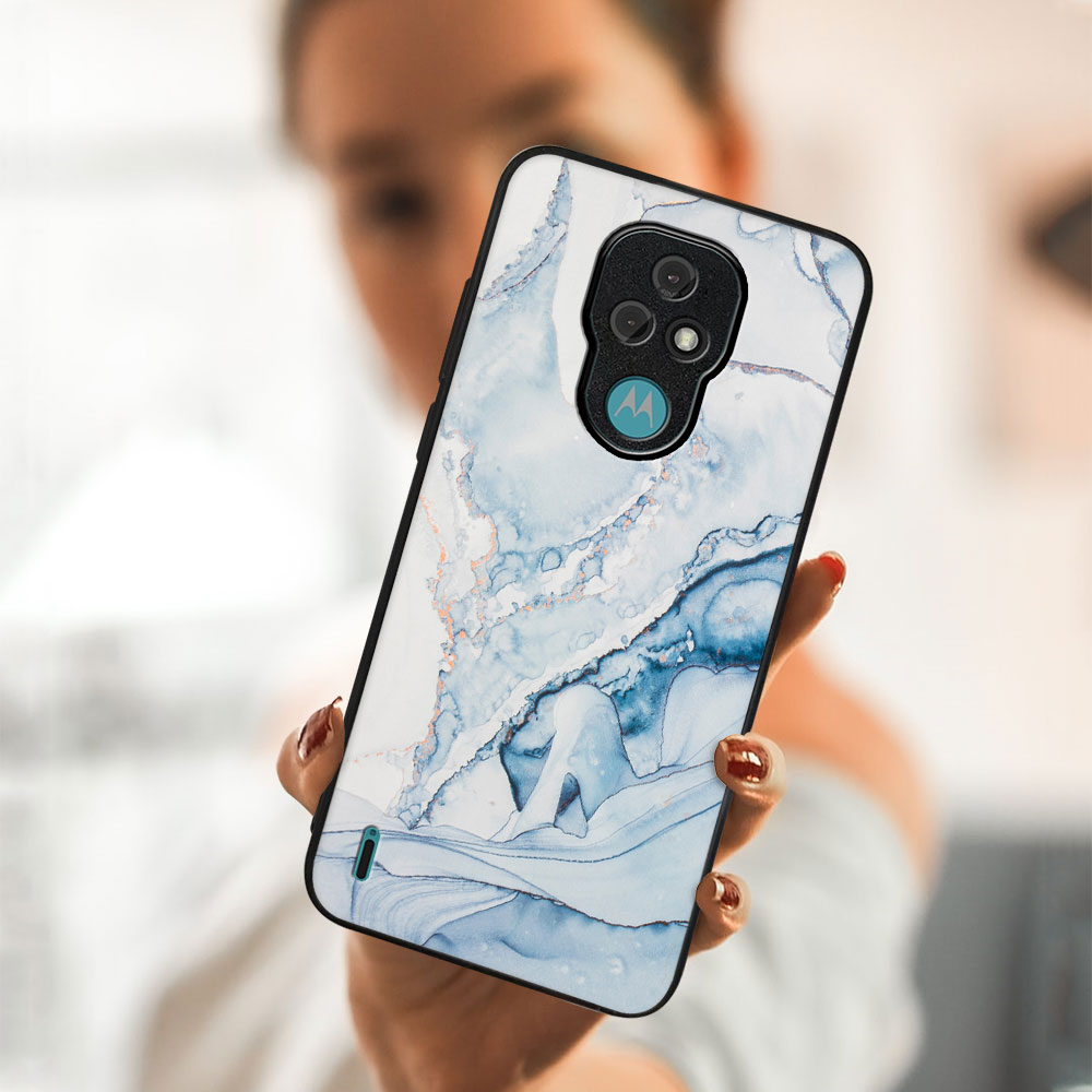 PROTEMIO MY ART Védőtok Motorola Moto E7 LIGHT BLUE (149) termék 2. képe