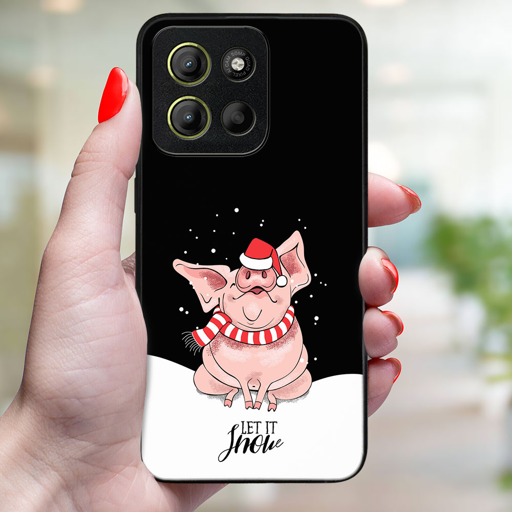MY ART Karácsonyi Design Cover Motorola Moto G15 / Moto G15 Power LET IT SNOW (075) termék 2. képe