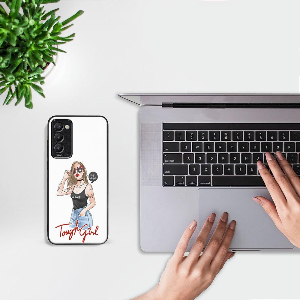 PROTEMIO MY ART Védőtok Tecno Camon 18 TOUGH GIRL hez (131) termék 2. képe