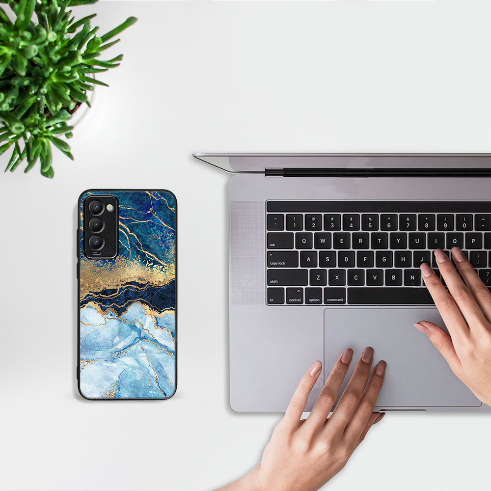 PROTEMIO MY ART Tecno Camon 18 BLUE MARBLE védőtok (141) termék 2. képe