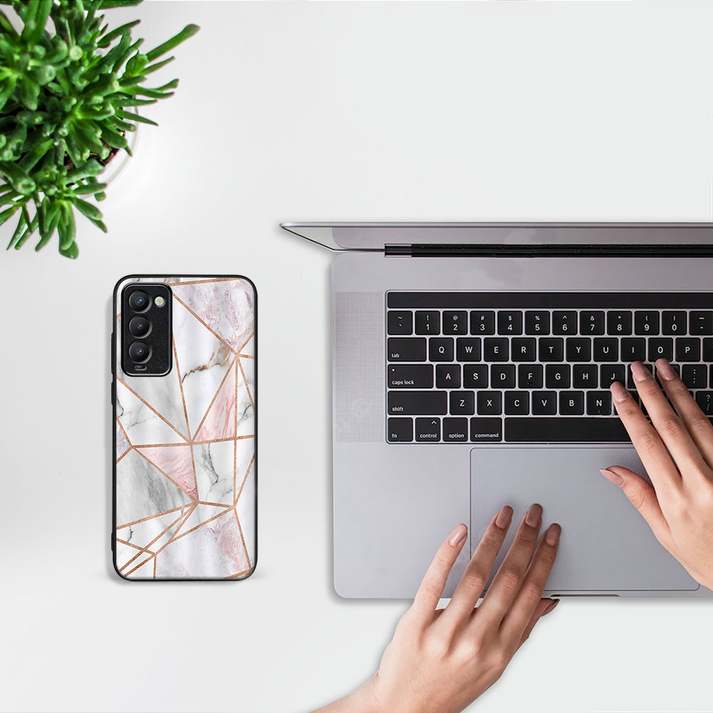 PROTEMIO MY ART Védőhuzat Tecno Camon 18 PINK MARBLE (143) készülékhez termék 2. képe