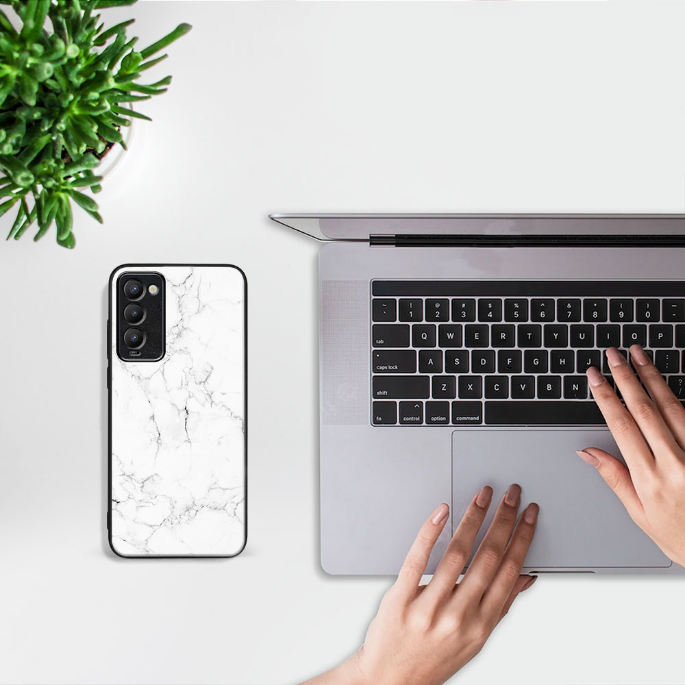 PROTEMIO MY ART Védőhuzat Tecno Camon 18 WHITE MARBLE (144) telefonhoz termék 2. képe