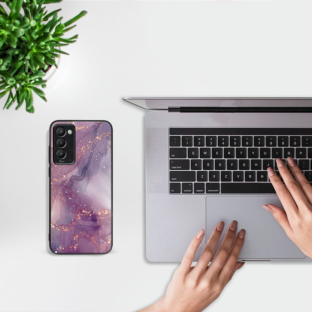 PROTEMIO MY ART Védőtok Tecno Camon 18 PURPLE (148) telefonhoz termék 2. képe