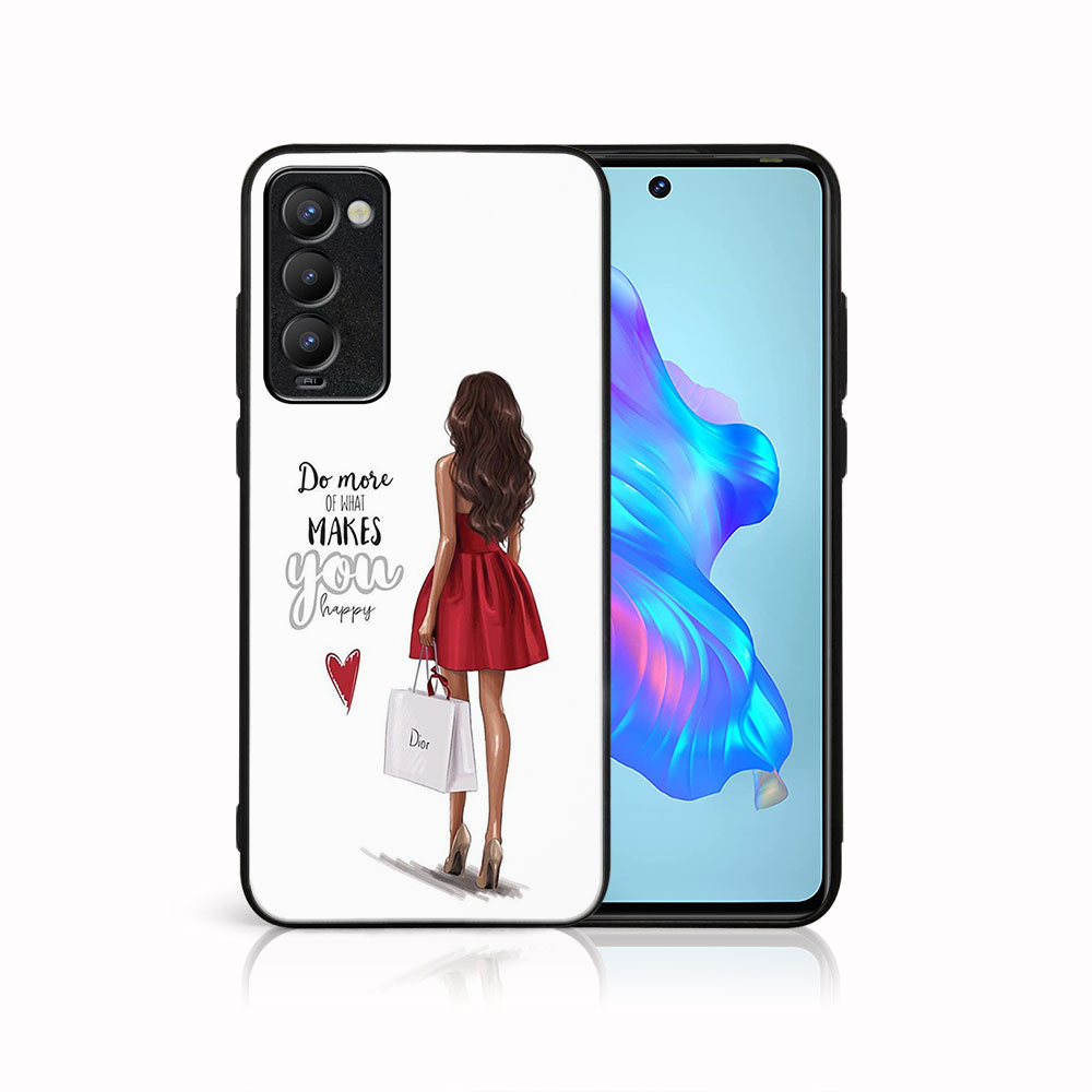 PROTEMIO MY ART Tecno Camon 18 RED DRESS védőtok (137) akciós termékkép 1