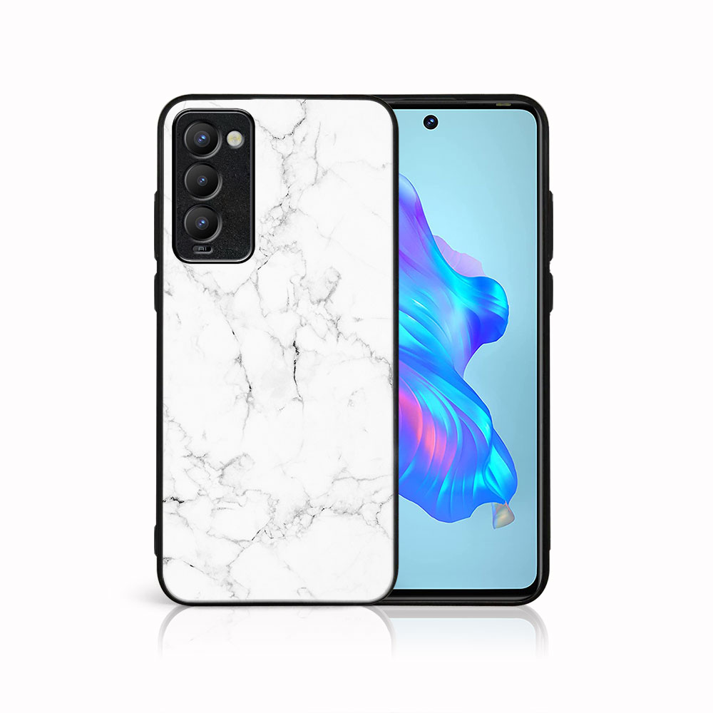 PROTEMIO MY ART Védőhuzat Tecno Camon 18 WHITE MARBLE (144) telefonhoz akciós termékkép 1