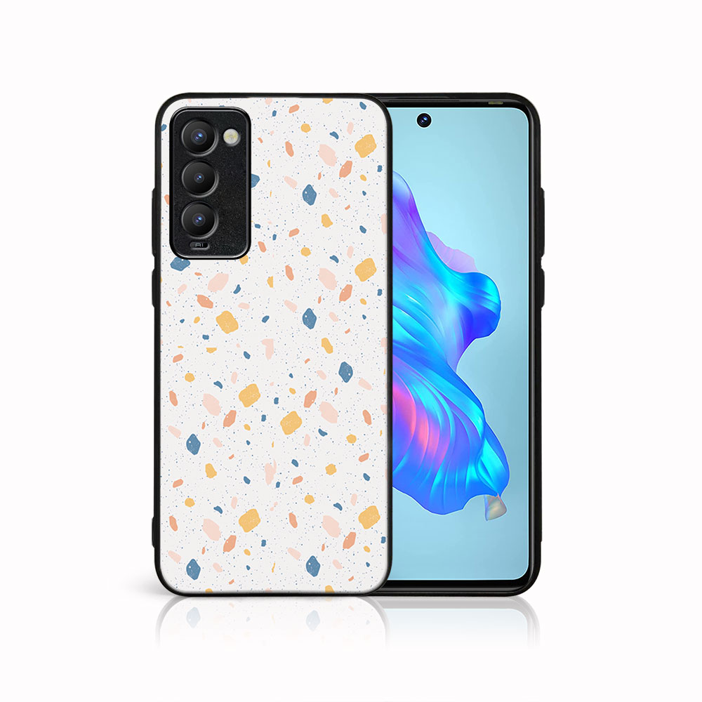 PROTEMIO MY ART Védőhuzat Tecno Camon 18 ORANGE TERRAZZO (165) készülékhez akciós termékkép 1