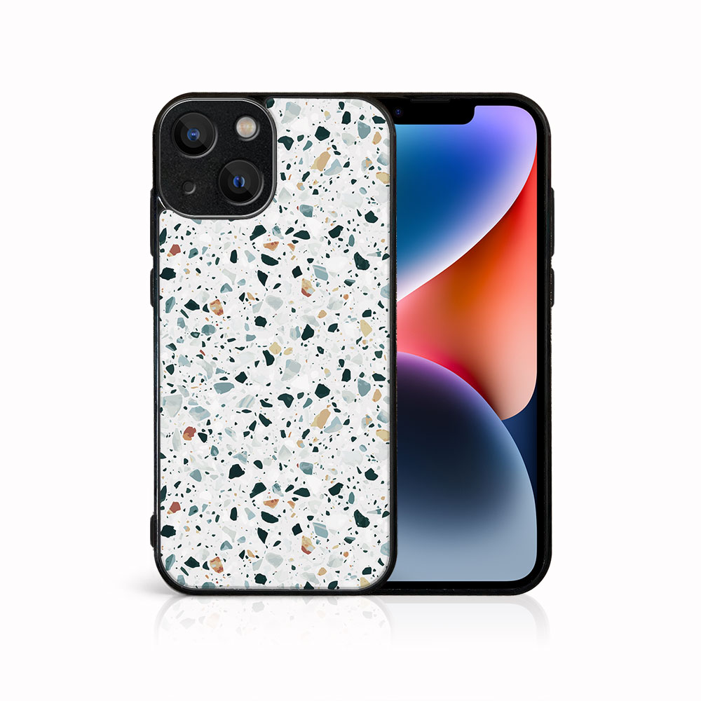 MY ART Védőburkolat Apple-hez iPhone 15 GREY TERRAZZO (163) akciós termékkép 1