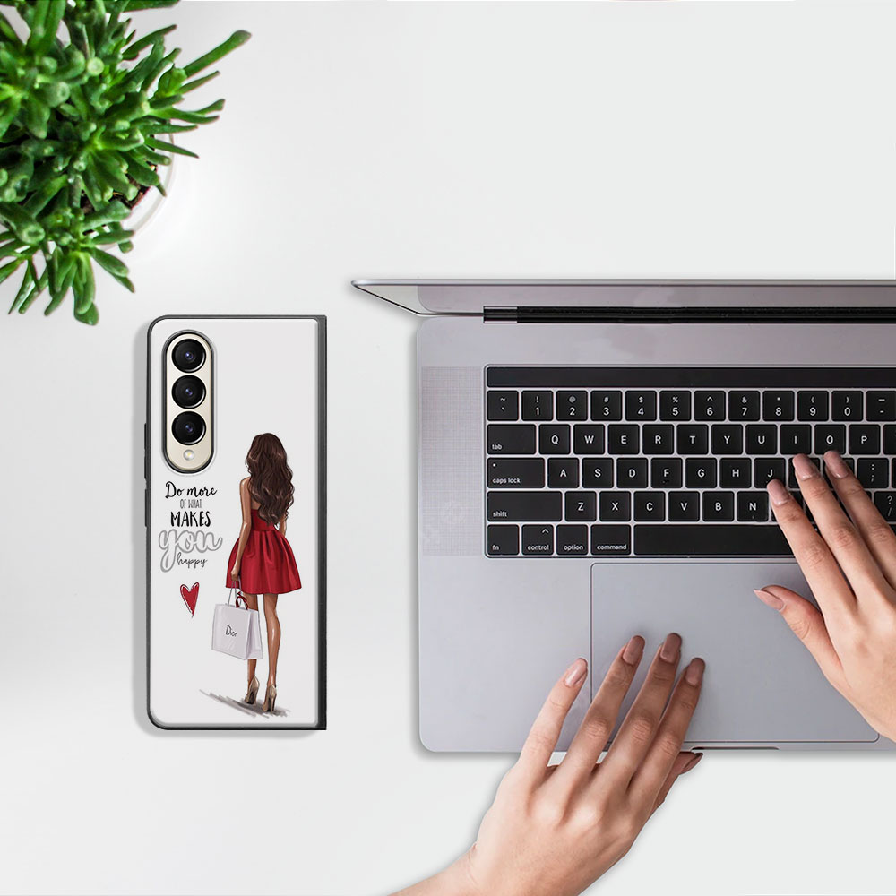 MY ART Védőtok Samsung Galaxy Z Fold 3 5G RED DRESS (137) készülékhez termék 2. képe