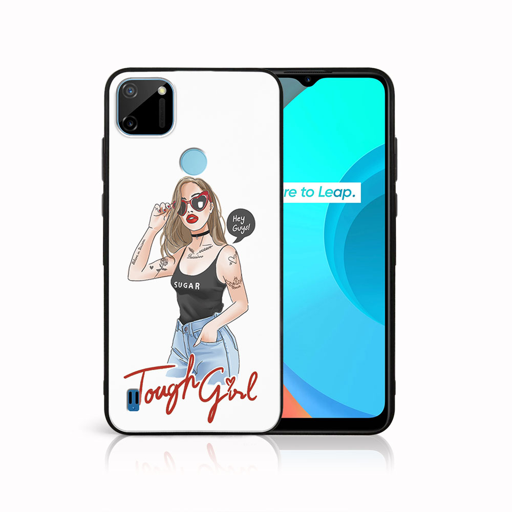PROTEMIO MY ART szilikon tok Realme C11 TOUGH GIRL (131) akciós termékkép 1