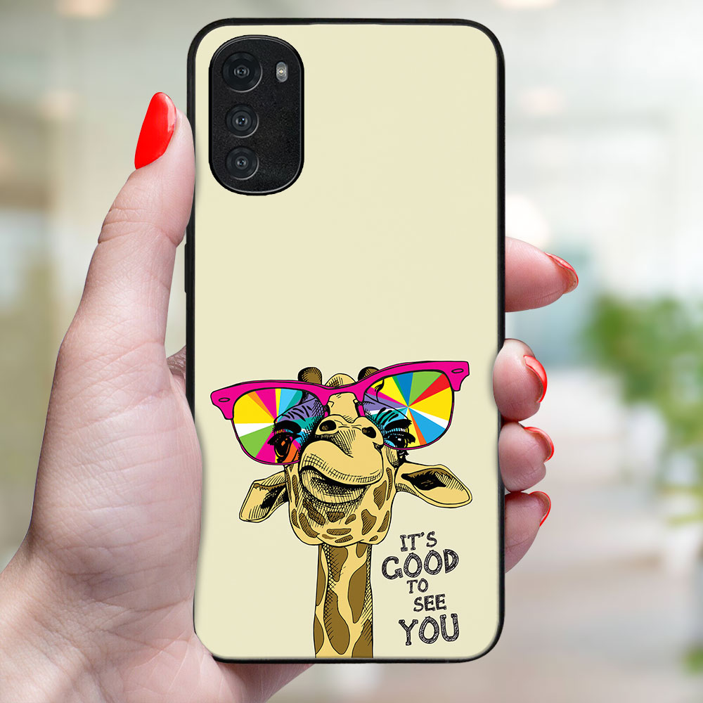 MY ART Védőburkolat a Motorola Moto E32 / E32s számára GIRAFFE (180) termék 2. képe