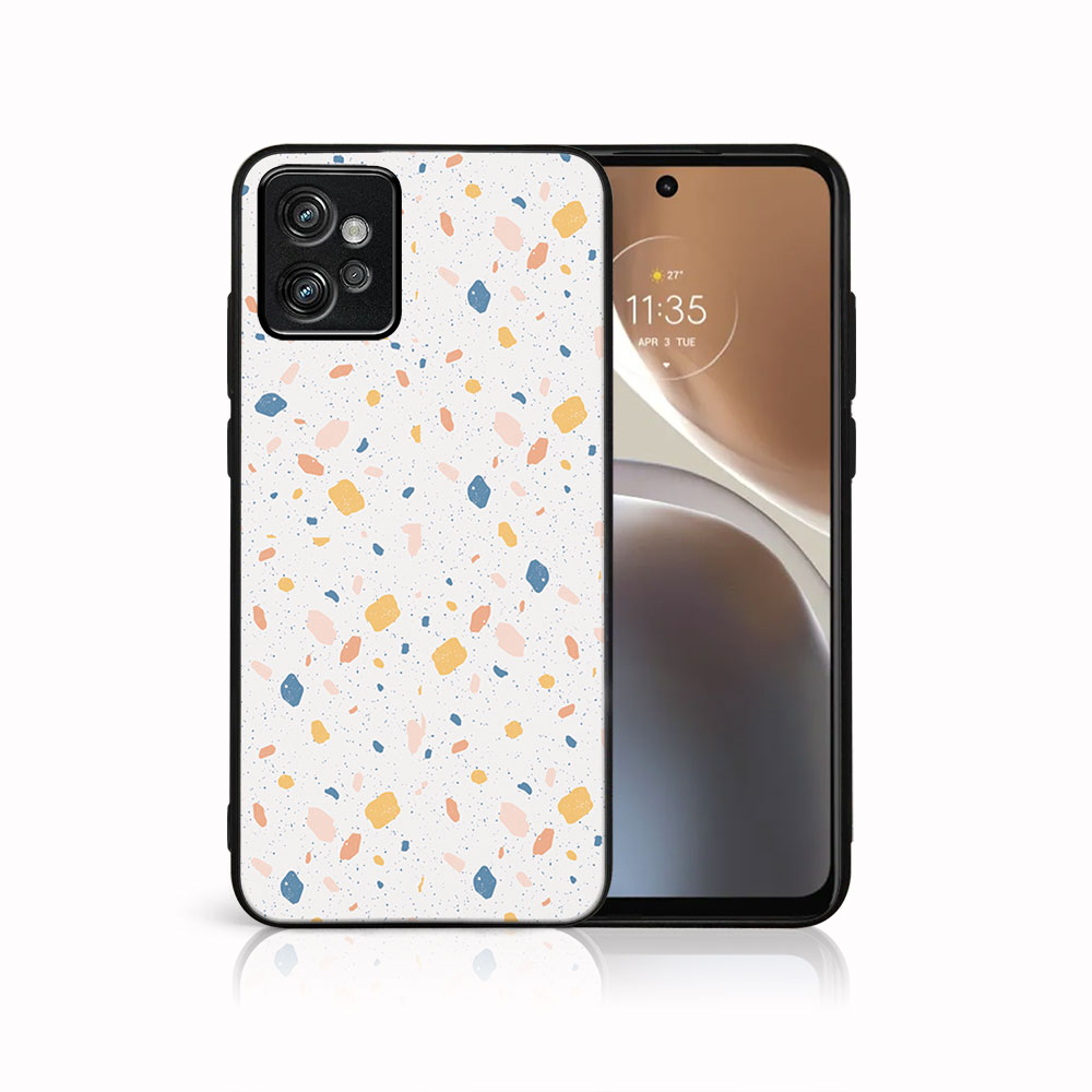 PROTEMIO MY ART Védőtok Motorola Moto G32 ORANGE TERRAZZO (165) akciós termékkép 1