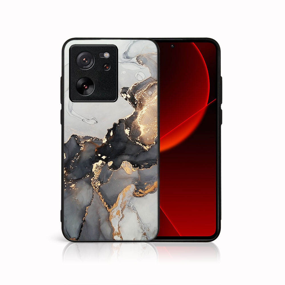 MY ART Védőburkolat Xiaomi 13T/ 13T számára GREY esetén MARBLE (140) akciós termékkép 1