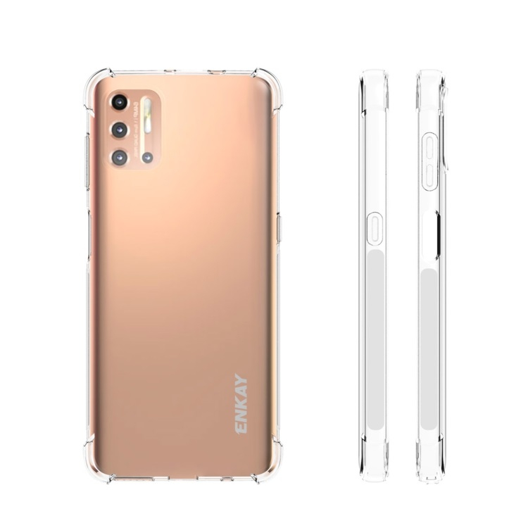 ENKAY Átlátszó borítás + Edzett üveg Motorola Moto G9 Plus termék 2. képe