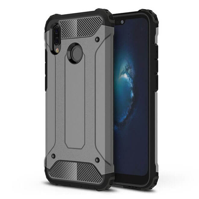 TOUGH Ochranný kryt Huawei P20 Lite šedý akciós termékkép 1
