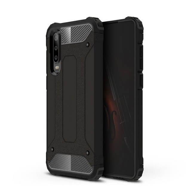 TOUGH Ochranný kryt Huawei P30 čierny akciós termékkép 1
