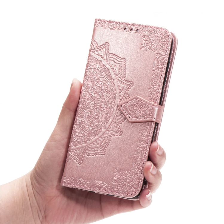 ART Pénztárca borító Huawei Y6 2019 / Y6s 2019 ORNAMENT rózsaszín termék 2. képe