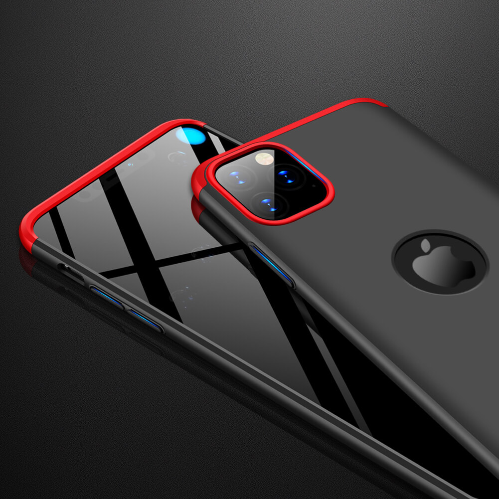 360° védőburkolat iPhone 11 Pro Max fekete-piros akciós termékkép 1