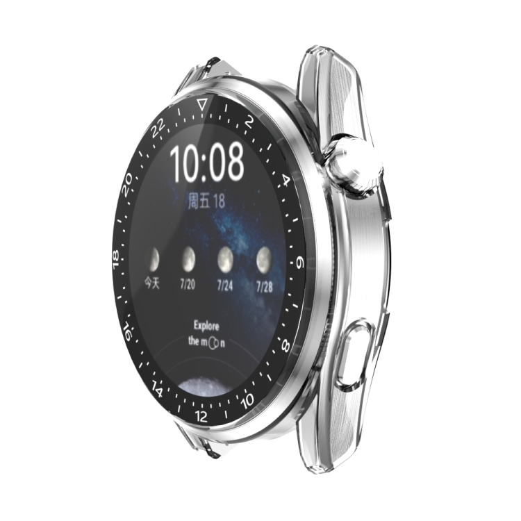 Műanyag borítás védőüveggel átlátszó Huawei Watch 3 Pro készülékhez termék 2. képe