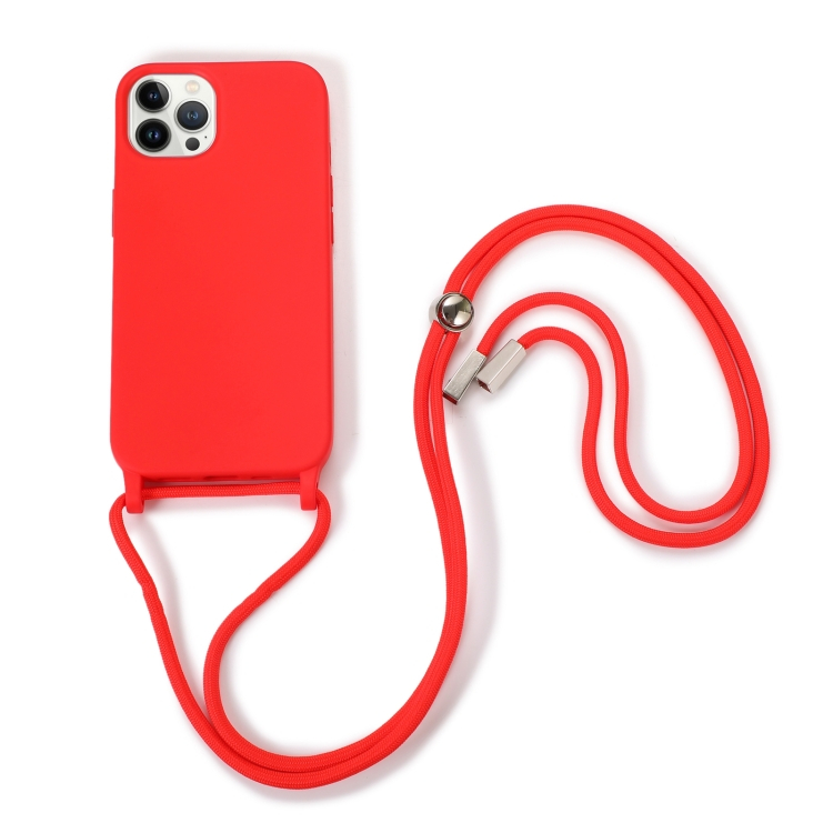 LANYARD Védőburkolat zsinórral Apple iPhone 13 Pro piros akciós termékkép 1