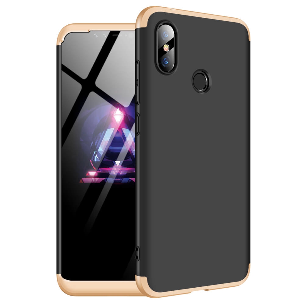 360° védőburkolat Xiaomi Redmi Note 6 Pro fekete (arany) akciós termékkép 1