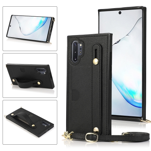 SZÍJAS huzat pánttal Samsung Galaxy Note 10 Plus fekete akciós termékkép 1