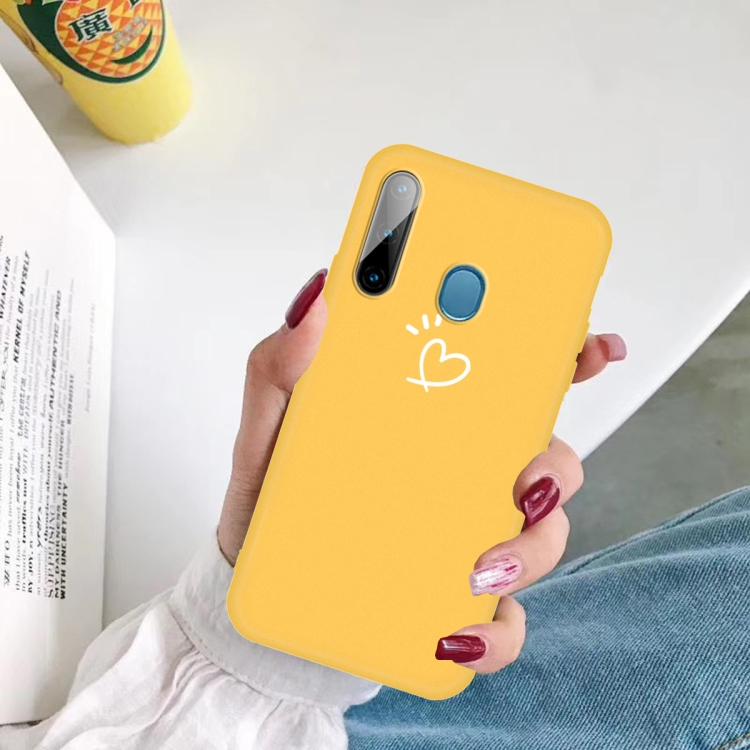 Aranyos szilikon tok Samsung Galaxy A11 / M11 sárga termék 2. képe