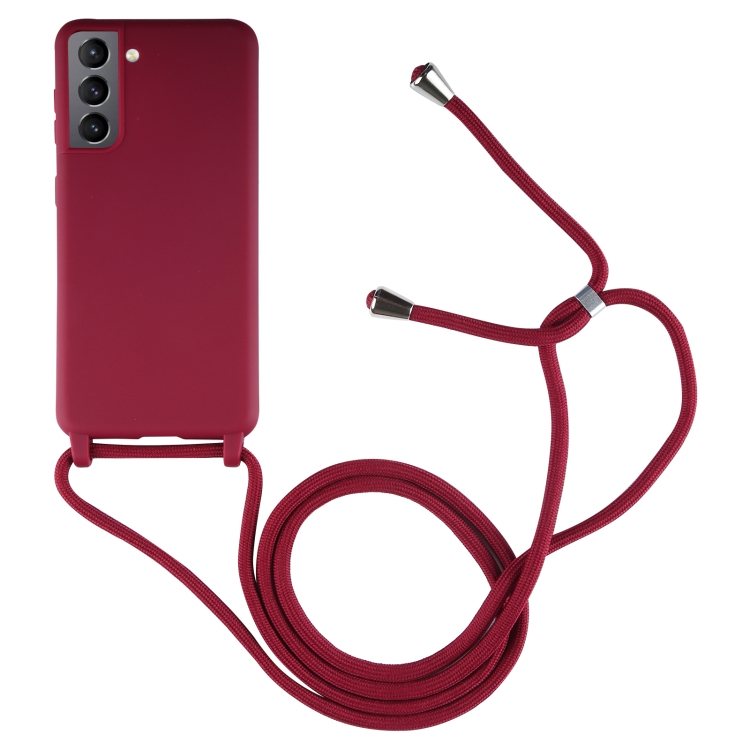ROPE Huzat zsinórral Samsung Galaxy S21 5G piros akciós termékkép 1