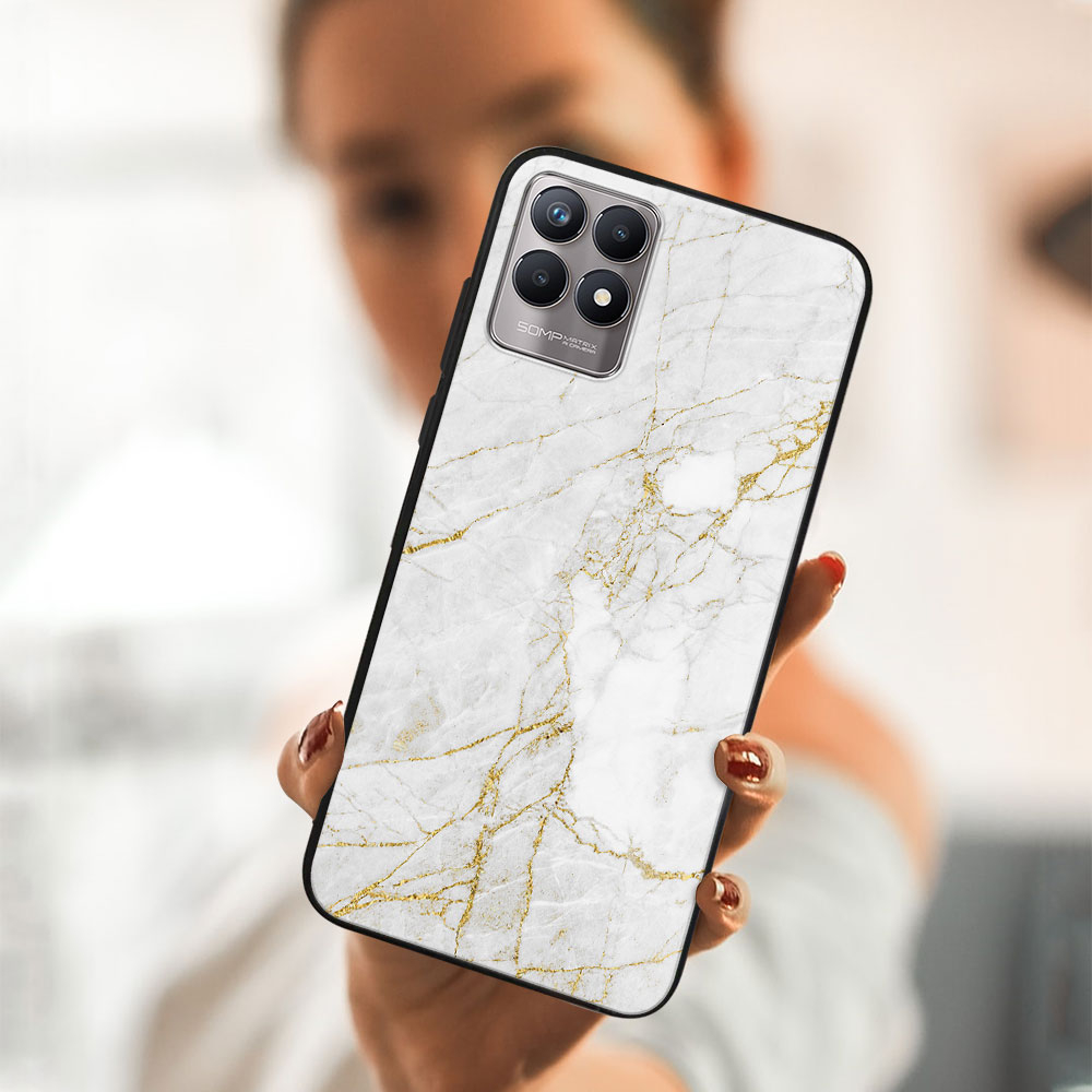 PROTEMIO MY ART szilikon borítás Realme 8i WHITE STONE (011) termék 2. képe