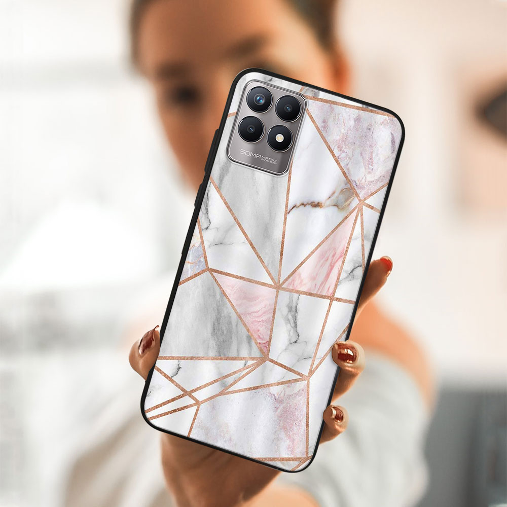 PROTEMIO MY ART szilikon huzat Realme 8i PINK MARBLE (143) termék 2. képe