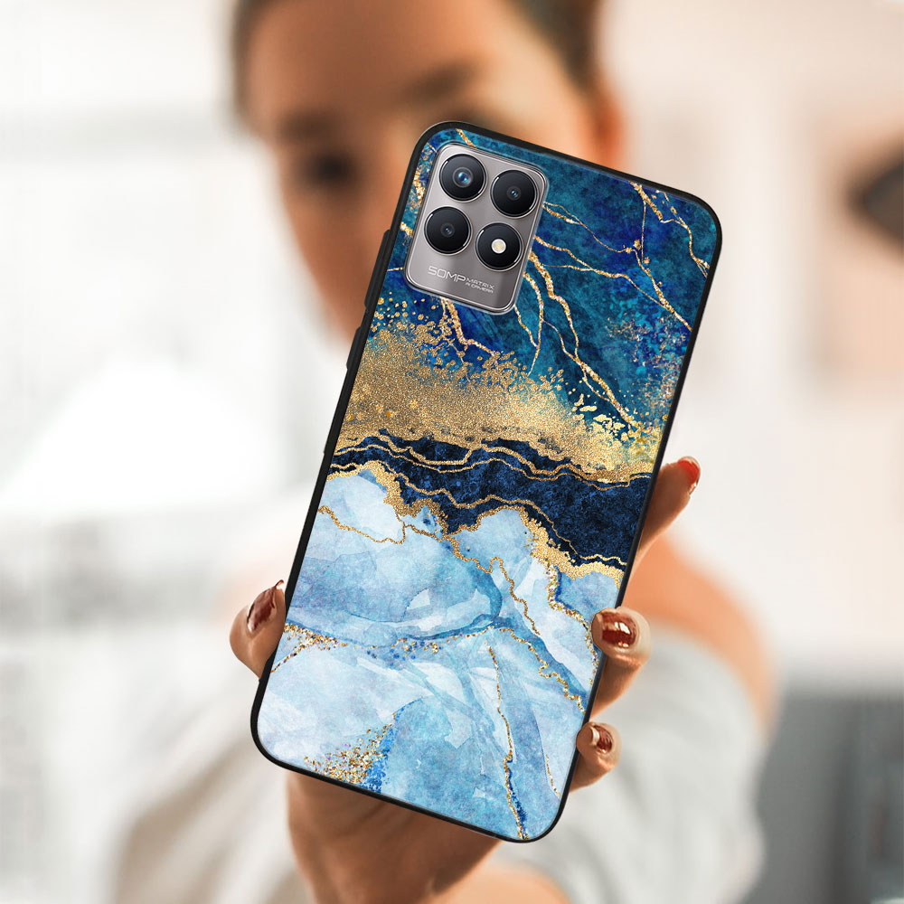 PROTEMIO MY ART szilikon huzat Realme 8i BLUE MARBLE (141) termék 2. képe