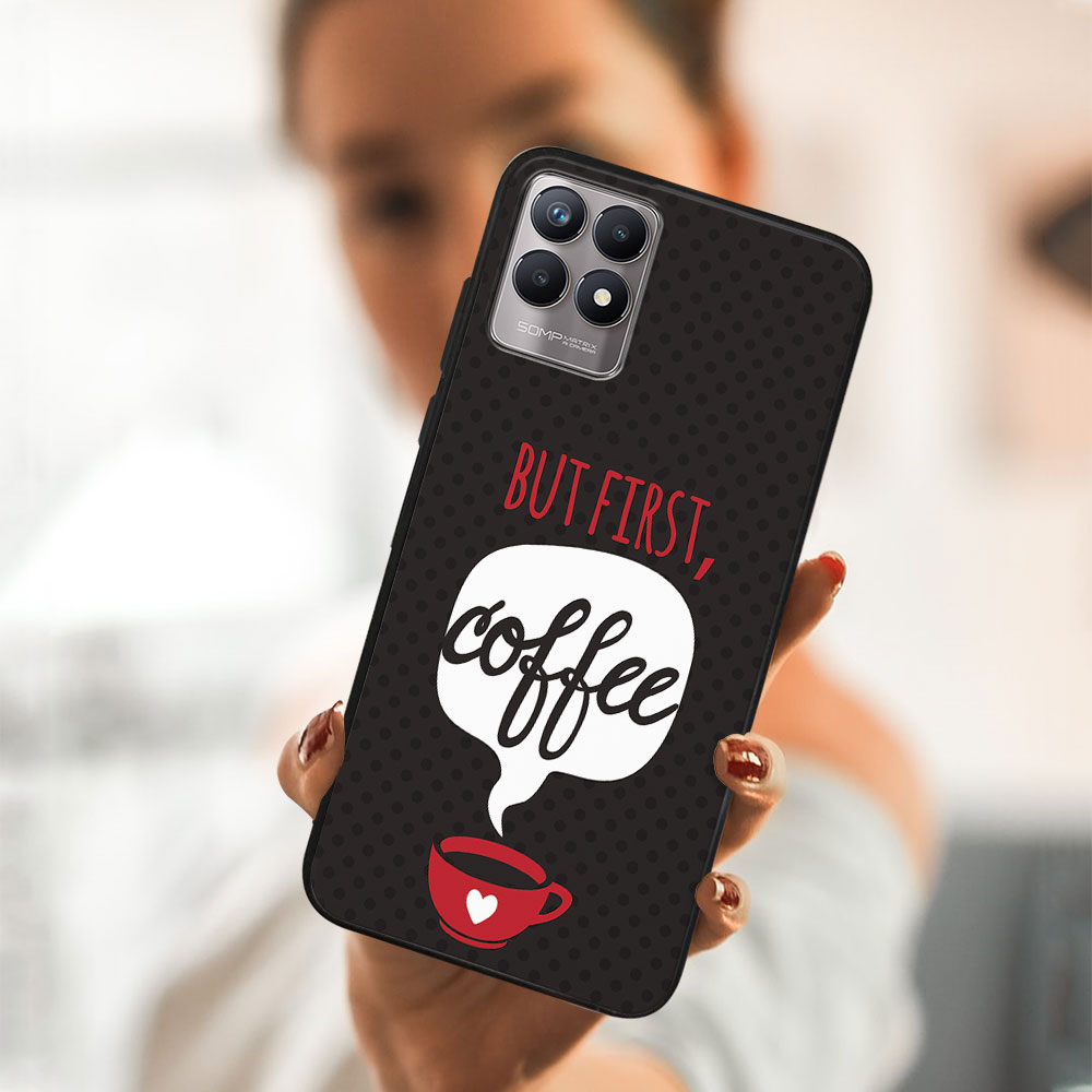 PROTEMIO MY ART szilikon tok Realme 8i COFFEE (056) termék 2. képe