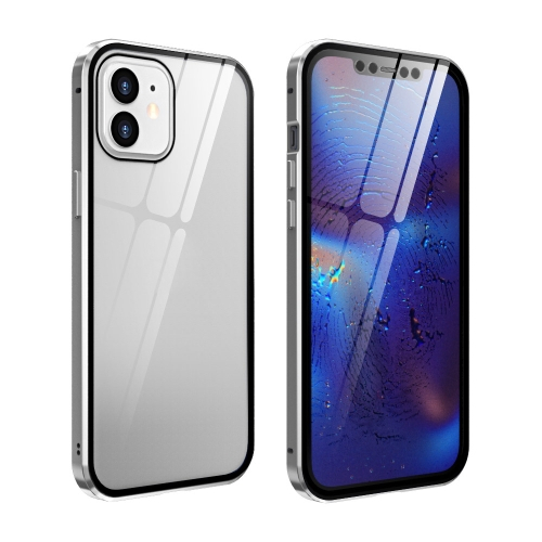 Mágneses borító 360° Apple iPhone 12 mini ezüst akciós termékkép 1
