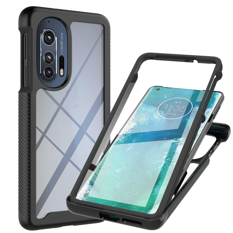 DUAL Kétoldalas borítás filmmel Motorola Edge 30 Pro fekete akciós termékkép 1