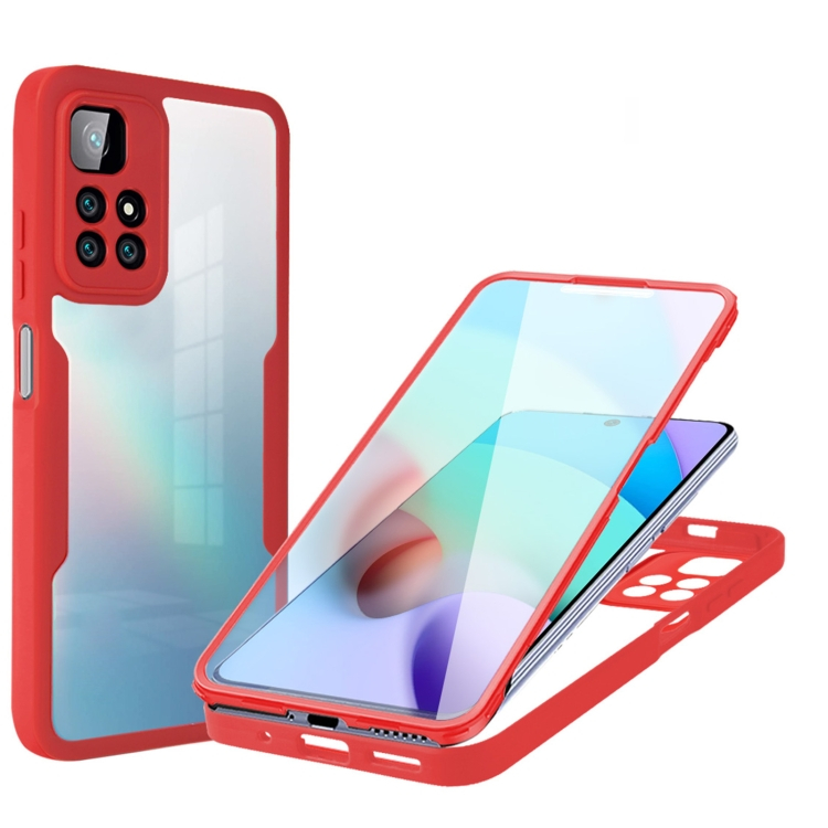 DUAL Kétoldalas huzat fóliával Xiaomi Redmi 10 / Redmi 10 2022 piros akciós termékkép 1